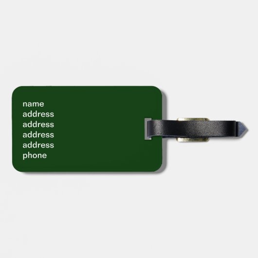 Oude appelboom bagagelabel (Achterkant horizontaal)