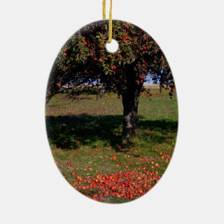 Oude appelboom keramisch ornament