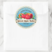 Oude appels uit de keuken van inbliklabel ronde sticker (Tas)