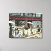 Oude Apple Box Cafe Waterverf Petaluma+Calif, Canvas Afdruk (Voorkant)