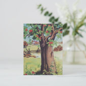  Oude Apple Tree Meadow Field Briefkaart (Staand voorkant)