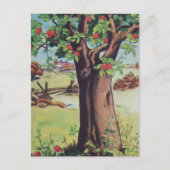  Oude Apple Tree Meadow Field Briefkaart (Voorkant)