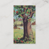 Oude Apple Tree Meadow Field Visitekaartje (Achterkant)