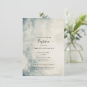 Oude Aquarel Lucht Abstract Moderne Doop   Kaart (Staand voorkant)