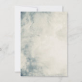 Oude Aquarel Lucht Abstract Moderne Doop   Kaart (Achterkant)