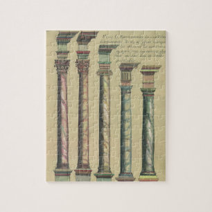 Oude architectuur, de 5 architecturale orden legpuzzel