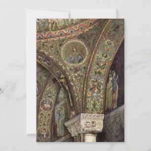 Oude architectuur, decoratieve boog in een kerk