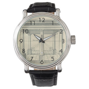 Oude architectuur, Romeinse portiek met zuilen Horloge