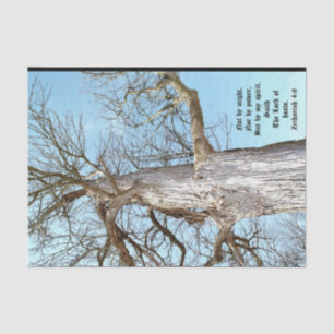 Oude Ash Zacharia 4:6 Tissuepapier