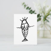 Oude astronauten briefkaart (Staand voorkant)