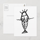 Oude astronauten briefkaart (Voorkant / Achterkant)