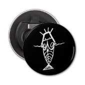 Oude astronauten button flesopener (Voorkant)