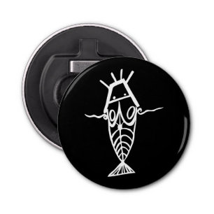 Oude astronauten button flesopener