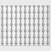 Oude astronauten cadeaupapier (Vlak)