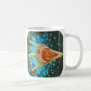 Oude astronauten koffiemok