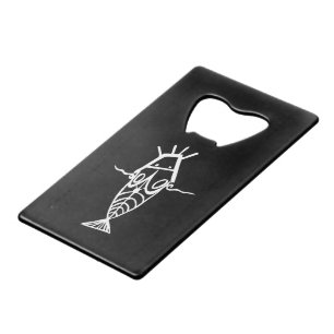 Oude astronauten kredietkaart flessenopener