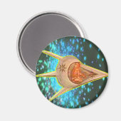 Oude astronauten magneet (Voorkant / Achterkant)