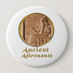 Oude astronauten ronde button 4,0 cm