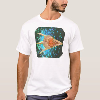 Oude astronauten t-shirt