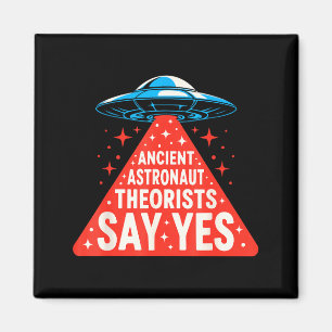 Oude astronauten theoretici Ufo Alien Ruimteschip  Magneet
