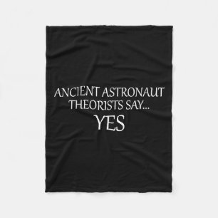 Oude astronautentheoretici zeggen ja _ Grappig Fleece Deken