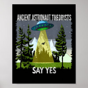 Oude astronautentheoretici zeggen ja, ontvoering, poster
