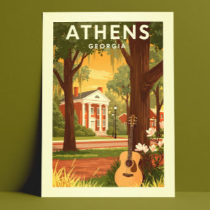 Oude Athens Georgia Briefkaart