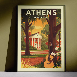 Oude Athens Georgia Poster