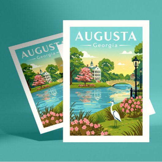 Oude Augusta Georgia Briefkaart