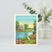 Oude Augusta Georgia Briefkaart (Staand voorkant)