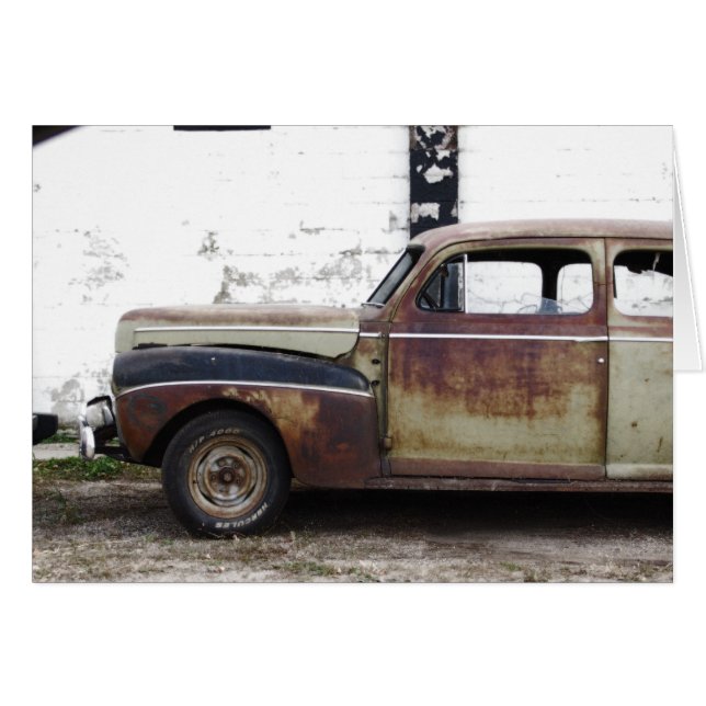 Oude auto (Voorkant Horizontaal)