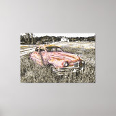 Oude Auto Art 3 Verpakt Canvas (Voorkant)
