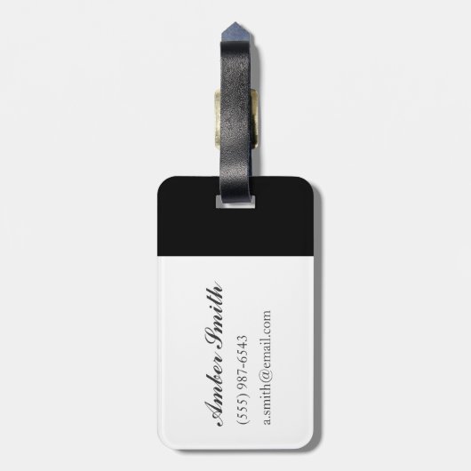 Oude auto bagagelabel (Achterkant verticaal)