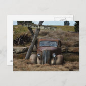 Oude auto briefkaart (Voorkant / Achterkant)