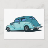 Oude auto briefkaart (Voorkant)