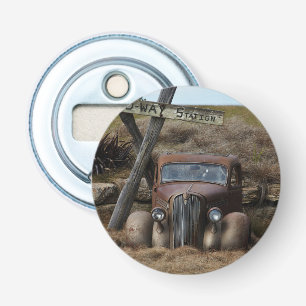 Oude auto button flesopener