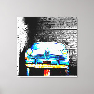 Oude auto canvas afdruk