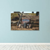 Oude auto canvas afdruk (Insitu (Houten vloer))