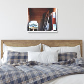 Oude auto canvas afdruk (Insitu (Slaapkamer))