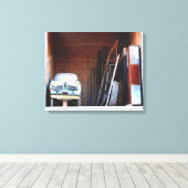 Oude auto canvas afdruk (Insitu (Houten vloer))