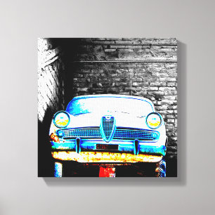 Oude auto canvas afdruk