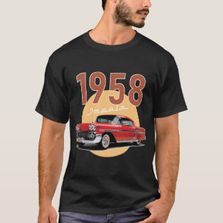 Oude auto Chevrolet Impala 1958 T-shirt