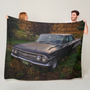OUDE AUTO FLEECE DEKEN