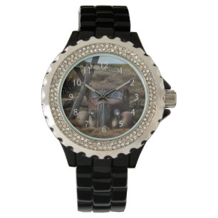 Oude auto horloge
