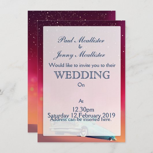 oude auto kaart (Voorkant / Achterkant)