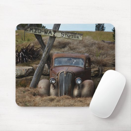 Oude auto muismat (Met muis)