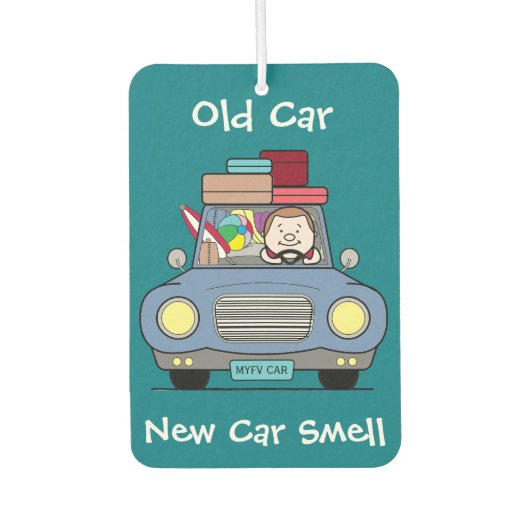 Oude auto, nieuwe autogeur luchtverfrisser (Voorkant)