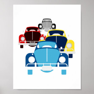 Oude auto poster