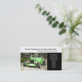 Oude auto-reparatieschop - Herstellingen Visitekaartje (Staand voorkant)