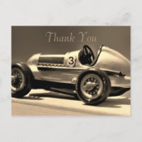 Oude Auto Retro Jongens Verjaardag Bedankt